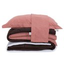 Ver imagem 6 de Kit 7 Peças Edredom Casal Queen Colorful Linho e Hipercal 400 Fios  Rosê