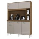 Ver imagem 1 de Cozinha Compacta Duda em Mdp 5 Portas 1 Gaveta Poquema Castanho Off White