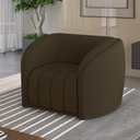 Ver imagem 1 de Poltrona Decorativa Sala de Estar Adam Veludo Marrom G45 - Gran Belo Poltrona Adam