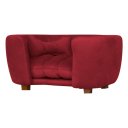 Ver imagem 1 de Poltrona Cama Pet Baby Hanna Estofada Tecido Veludo:Vermelho