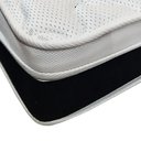 Ver imagem 4 de Cama Box Baú Queen + Colchão Espuma D45 Castor Black White Double Face 158x198x69cm