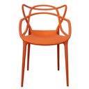 Ver imagem 3 de Kit 4 Cadeiras Empilhável Inmetro Aviv Master Allegra Fratini Polipropileno Laranja Suporta 182kg