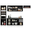 Ver imagem 5 de Armário de Cozinha Modulada 4 Peças CP12 com Pia Inox Preto/Cinza - Lumil Lumil Móveis