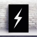 Ver imagem 1 de Placa MDF raio branco fundo preto