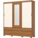 Ver imagem 1 de Guarda Roupa 3 Portas 6 Gavetas com Espelho B386 Henn