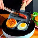 Ver imagem 6 de Frigideira Antiaderente 3 em 1 Panela Ovo Hamburguer Carne