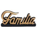 Ver imagem 1 de Palavra Família em Cerâmica Decoração de Sala e Escritório - Black Gold