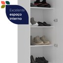 Ver imagem 7 de Roupeiro Sapateira Alta com Espelho 60cm Versa Home Telasul