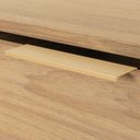 Ver imagem 4 de Mesa de Cabeceira Stella 3 Gavetas com Rodízio 50 cm X 40 cm Tauari