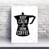 Placa MDF frase keep calm drink coffee cantinho do café - 1
