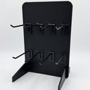 Ver imagem 4 de Display de Mesa e Balcão Preto 30x20x15cm Acompanha 8 Ganchos em Aço