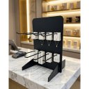Ver imagem 5 de Display de Mesa e Balcão Preto 30x20x15cm Acompanha 8 Ganchos em Aço