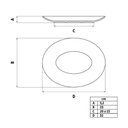 Ver imagem 3 de Kit 2 Travessas Oval 32x25cm Rasa Porcelana Branca Servir Salada Petiscos Aperitivos