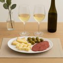 Ver imagem 2 de Kit 2 Travessas Oval 32x25cm Rasa Porcelana Branca Servir Salada Petiscos Aperitivos