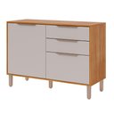 Ver imagem 1 de Balcão Divina 120 Cm 2 Portas 2 Gavetas - Cinamomo/off White