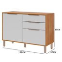Ver imagem 7 de Balcão Divina 120 Cm 2 Portas 2 Gavetas - Cinamomo/off White