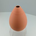 Ver imagem 2 de Vaso Decorativo de Cerâmica Pêssego 21x16x16cm Enfeite Sala Mesa Estante Flores