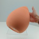 Ver imagem 5 de Vaso Decorativo de Cerâmica Pêssego 21x16x16cm Enfeite Sala Mesa Estante Flores