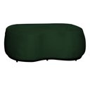 Ver imagem 2 de Kit 02 Poltronas e 01 Puff Decorativo Beatriz Veludo Verde/pu Marrom - Montanaris Decor