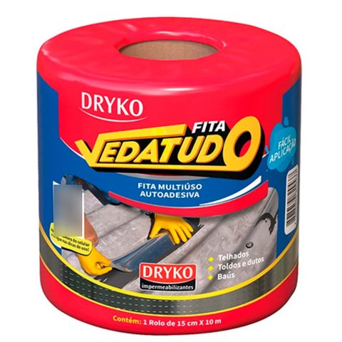 Fita Manta Asfáltica 15cm x 10m Vedatudo