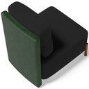 Ver imagem 2 de Poltrona Decorativa Sala Estar Living Pés Madeira Hungria L02 Couríssimo Verde Bouclê Preto