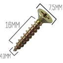 Ver imagem 2 de 1000 un Parafuso Chipboard Phillips Madeira 4,0x16 mm 4.0x16