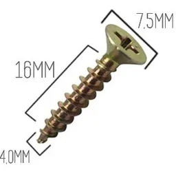 1000 un Parafuso Chipboard Phillips Madeira 4,0x16 mm 4.0x16 - 2