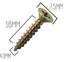 Ver imagem 2 de 1000 un Parafuso Chipboard Phillips Madeira 4,0x16 mm 4.0x16