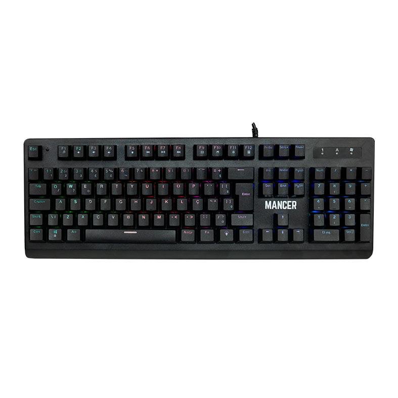 Teclado Mecanico Gamer Mancer Onyx, RGB, ABNT2, Switch Outemu Vermelho, MCR-ONXRD-RGB01