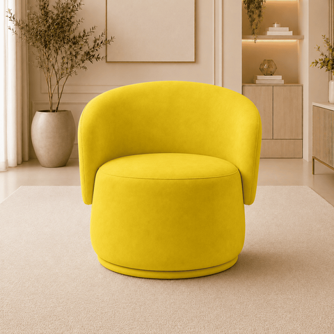 Poltrona Decorativa Beatriz Orgânica Suede Sala Estar Recepção Quarto