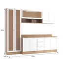 Ver imagem 6 de Armário De Cozinha Completo Ditália Denver 5 Pc Rv/br D10