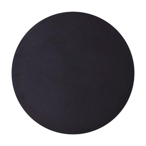 Tampo Redondo 60 cm (Largura) P25 Pandin MDP 2,50 cm (Altura) Cor Preto