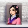 Placa MDF princesa oriental Mulan - 1