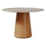 Mesa Zara Redonda Off White/cinamomo 135cm - 2