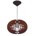 Ver imagem 1 de Luminária Teto tipo Pendente URANO MDF - Completa - Cor: Marrom