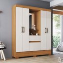 Ver imagem 5 de Guarda Roupa 4 Portas 2 Gavetas Luiz Bs07 Cinamomo Off White - Henn - Briz
