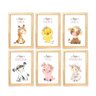 6 Quadros C/ Moldura Animais Da Fazenda Menina - 1