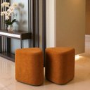 Ver imagem 6 de Kit 2 Puff Trevi Triangulo Moderno Decorativo para Sala Escritorio Tecido Boucle