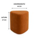 Ver imagem 4 de Kit 2 Puff Trevi Triangulo Moderno Decorativo para Sala Escritorio Tecido Boucle