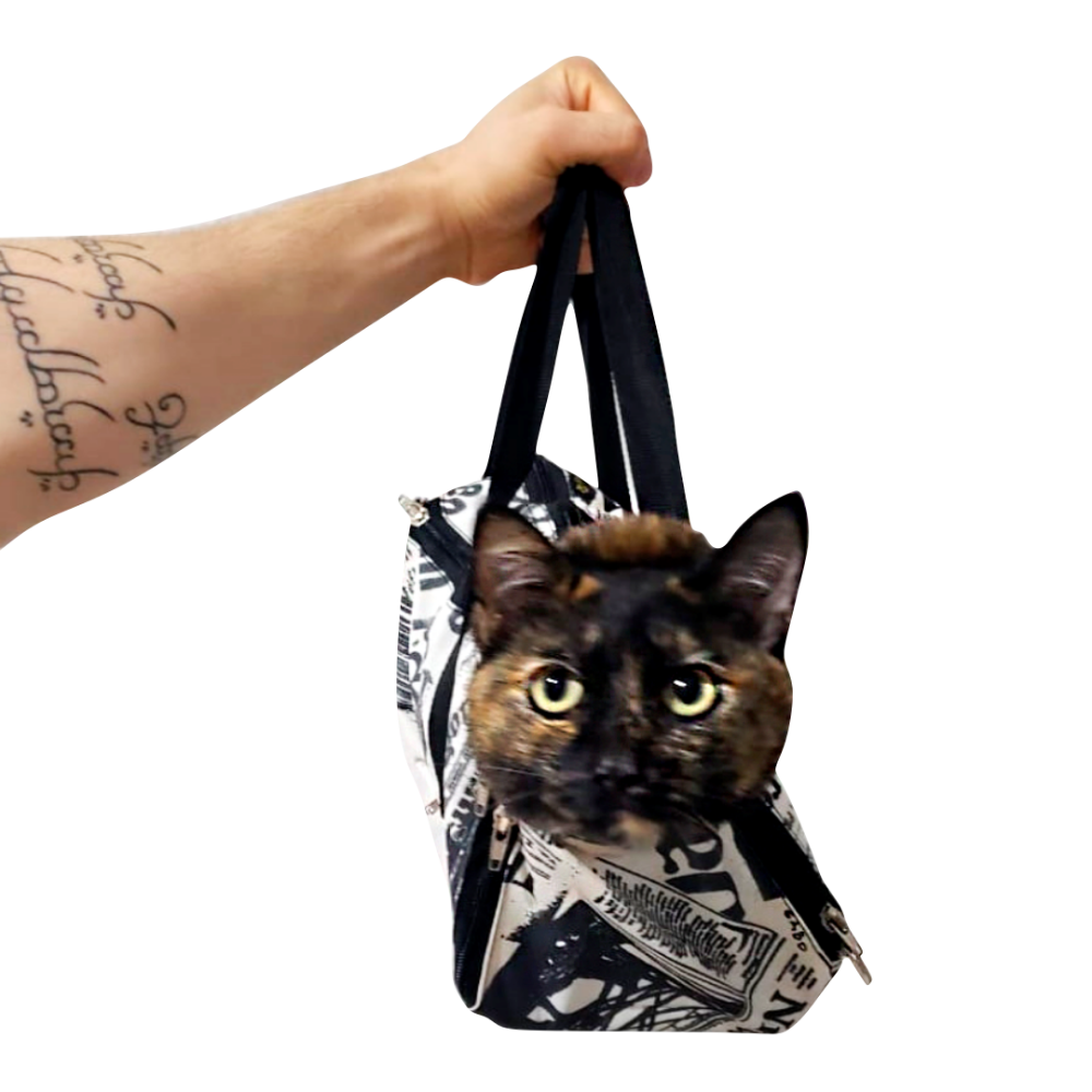 Bolsa de Contenção Gato Cachorro Imobiliza Animais Pet Bege - 3