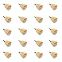 Ver imagem 1 de Kit 20 Puxadores de Madeira Redondos para Móveis Gavetas Armários Modelo Cone