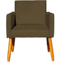 Ver imagem 4 de Kit 4 Poltrona para Sala Recepção Consultório Cadeira Nina Suede Cores Pés Palito