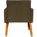 Ver imagem 7 de Kit 4 Poltrona para Sala Recepção Consultório Cadeira Nina Suede Cores Pés Palito