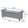 Conjunto Para Cama Box King 195 cm Cabeceira Com Recamier Baú Divã Dubai Várias Cores LH Móveis Conj - 7