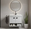 Ver imagem 1 de Gabinete Armário para Banheiro 60cm Mdf com Cuba - Crotone Lineo
