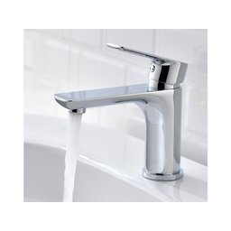 Torneira Misturador Monocomando Cromado Redondo Para Banheiro M0105 Harmony Misturador Baixo M0105 - 3