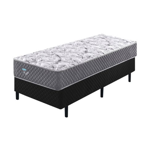 Cama Box com Colchão Solteiro Ecoflex Molas Ensacadas Adapto - 088x188