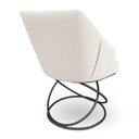 Ver imagem 6 de Kit 8 Poltronas Luxo Alana Linho Bege Base Luxo Preto - Pallazio