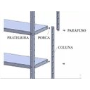Ver imagem 2 de Prateleira em Aço 90 Cm de Largura - 5 Bandejas-linha Leve