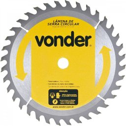 Lâmina de serra circular com dentes de metal duro/vídea 185 mm x 16 mm 36 dentes Vonder - 3